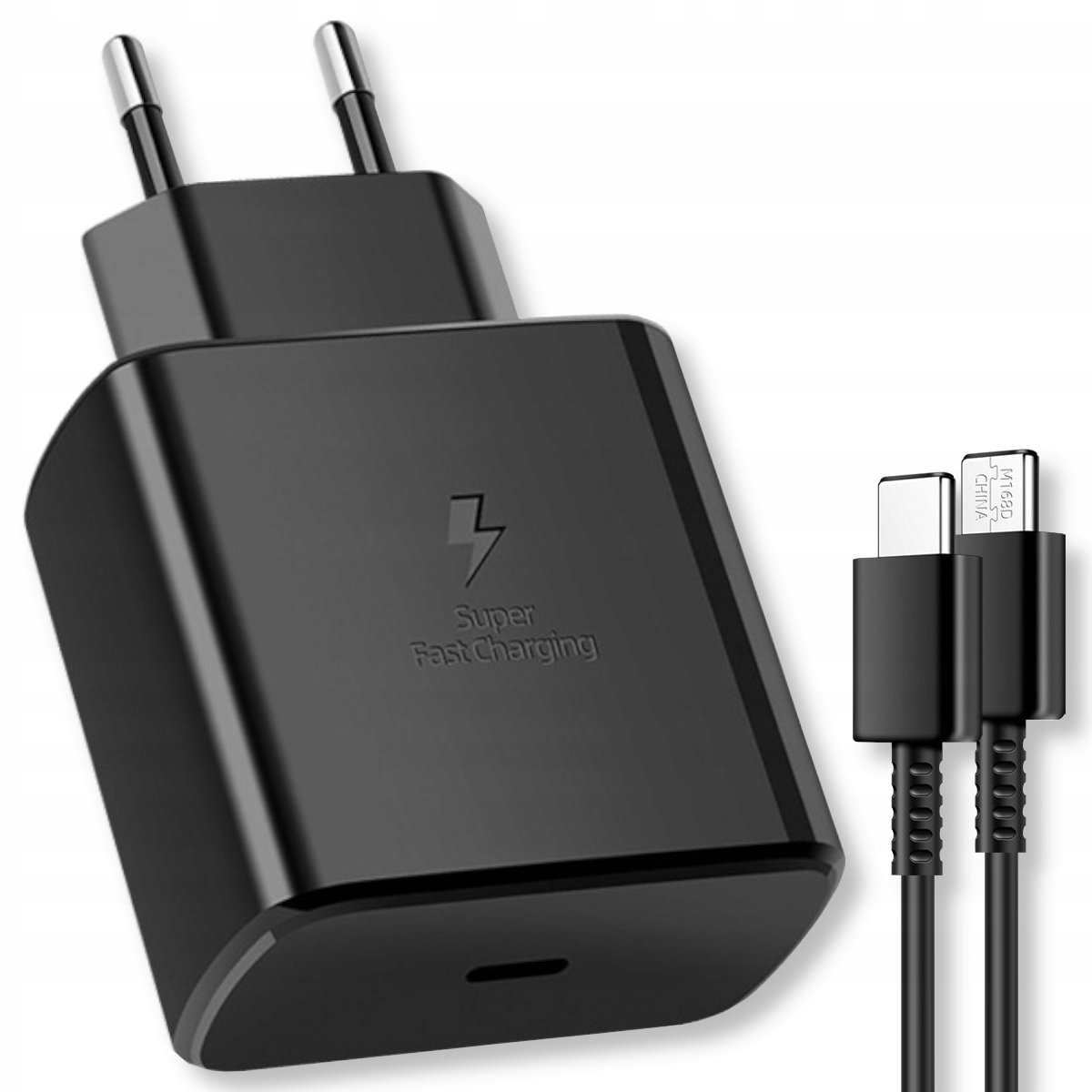 ŁADOWARKA SIECIOWA PD 45W SZYBKIE ŁADOWANIE DO SAMSUNG + KABEL USB-C 1M