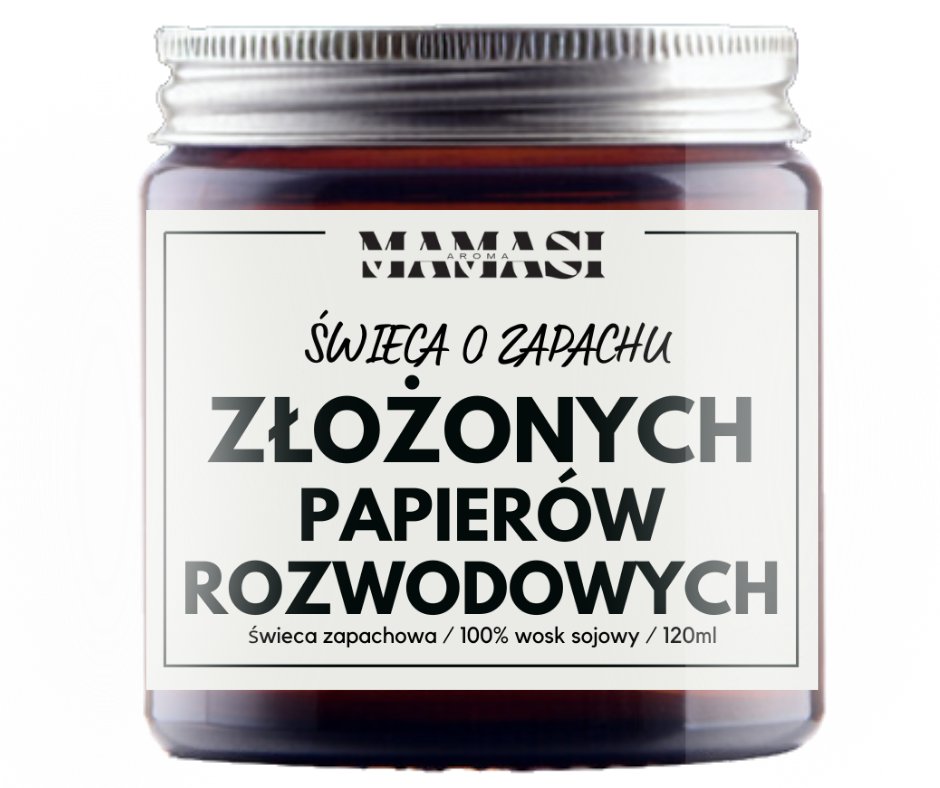 Złożonych Papierów Rozwodowych Świeca Sojowa Zapachowa 120Ml Super Prezent