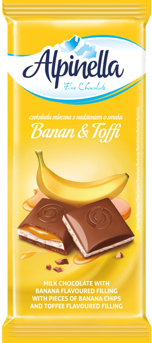 Czekolada Banan z Toffi 100g