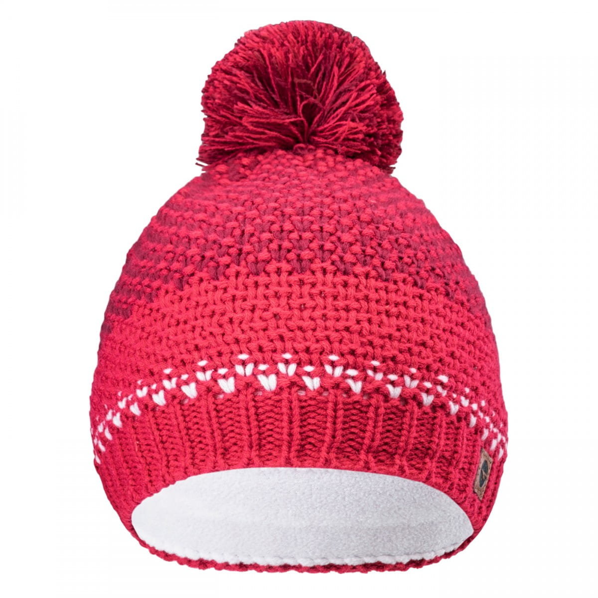 Czapka zimowa dziecięca Hi-tec HERVIN JR ROSE RED/BEET RED