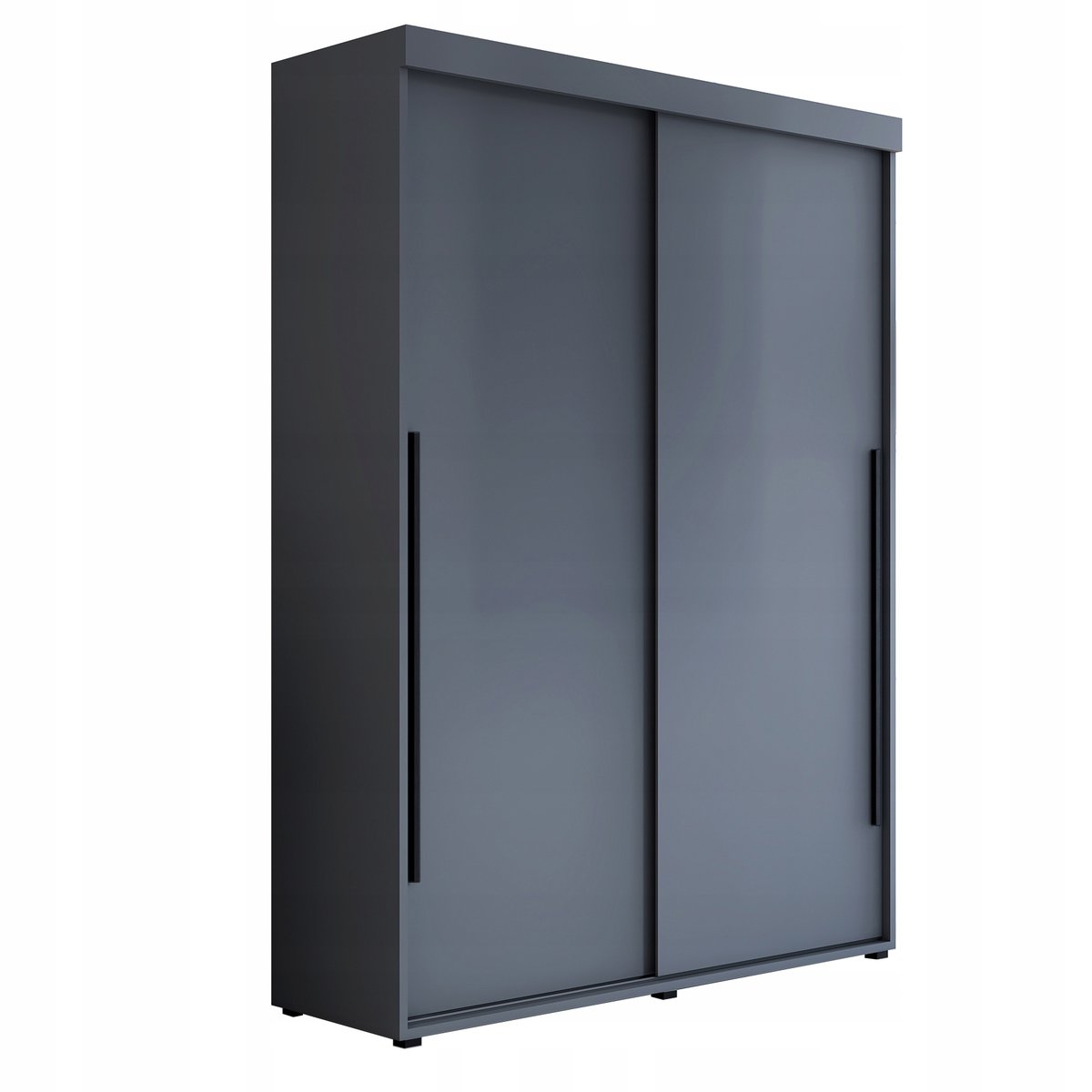 Szafa przesuwna ROKO SLIM 160x202x45,5 cm bez lustra, pojemna, szuflady