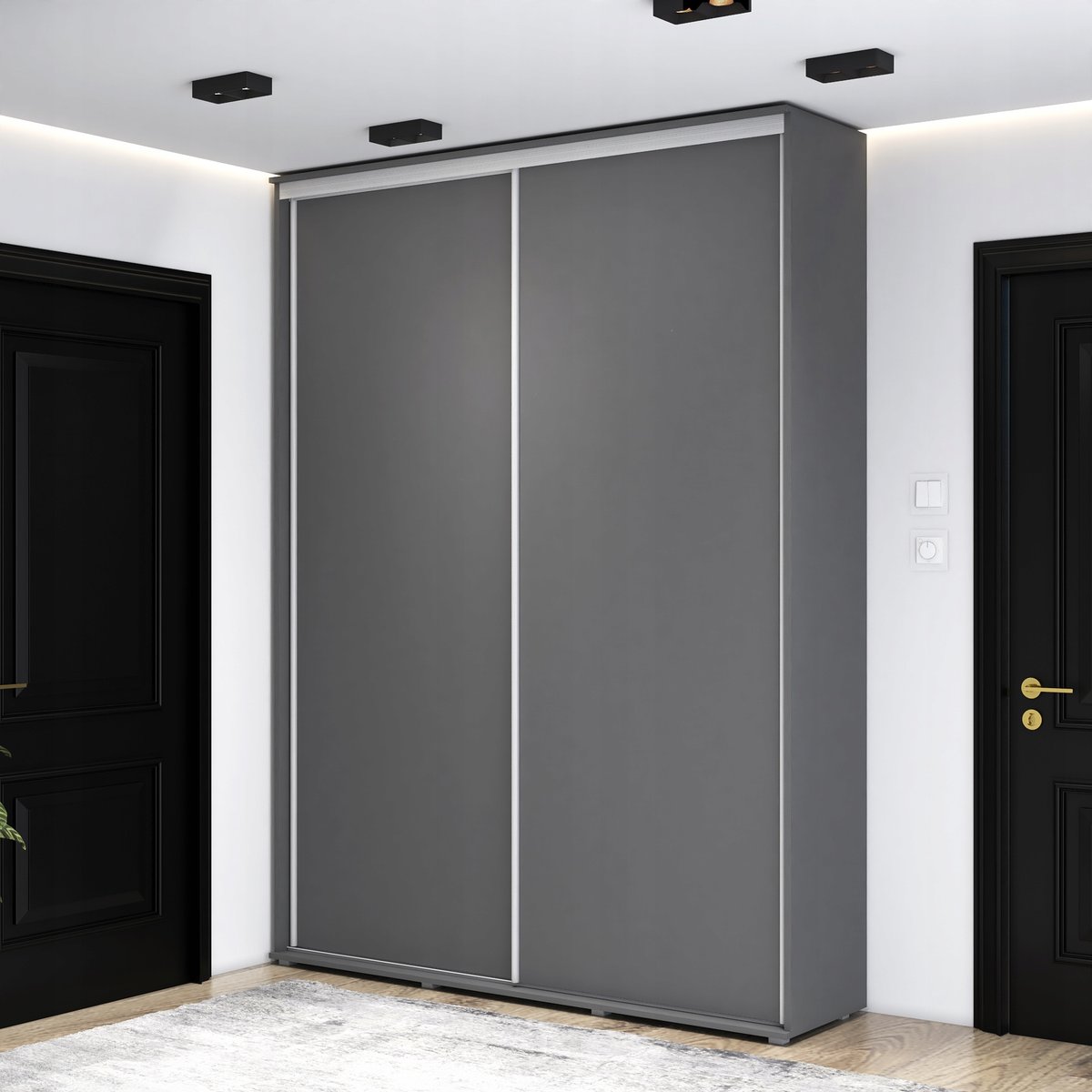 Szafa przesuwna LORIS 140X242X45 wysoka, różne kolory