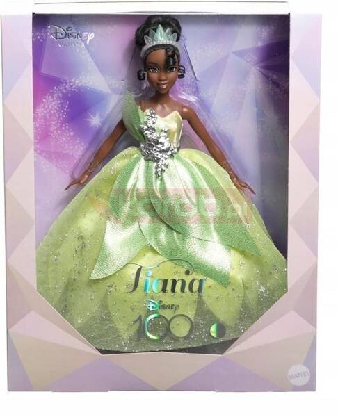 DISNEY LALKA KSIĘŻNICZKA TIANA w pięknej sukni, lalka kolekcjonerska deluxe HLX61