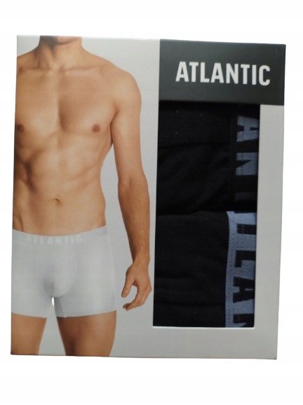 Atlantic Majtki Bokserki czarny rozmiar XL