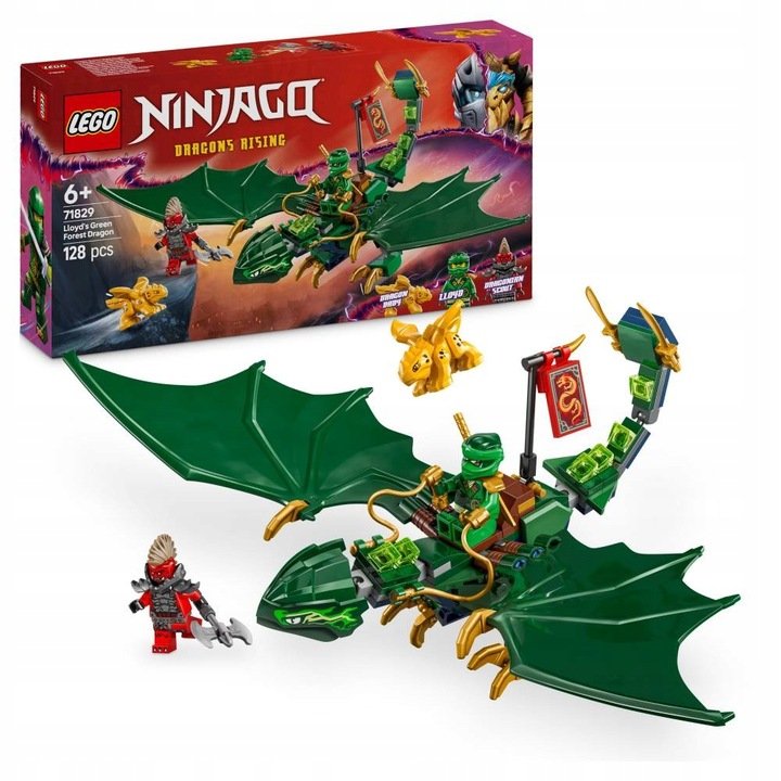 LEGO Ninjago - Zielony leśny smok Lloyda ZESTAW LEGO PREZENT DLA CHŁOPCA DZIEWCZYNKI DZIECI