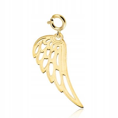 ZŁOTY CHARMS NA BRANSOLETKĘ SKRZYDŁO ANIOŁA PR 333