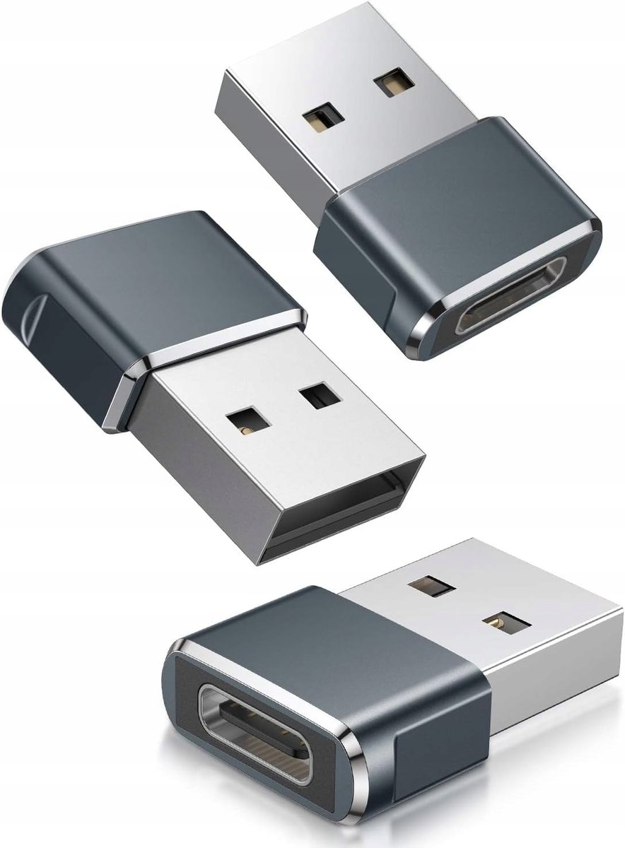 Zestaw adapterów 3szt USB - USB typ C