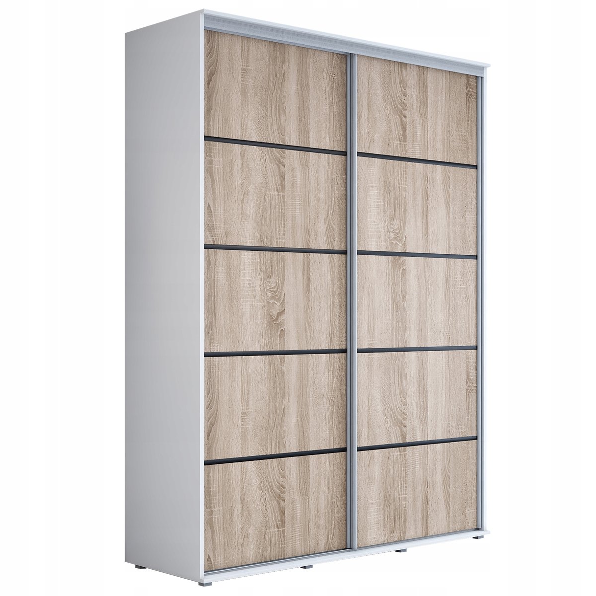 Szafa przesuwna KP-Meble MAJA PLUS 140 x 242 x 61 cm pojemna, wielokolorowy