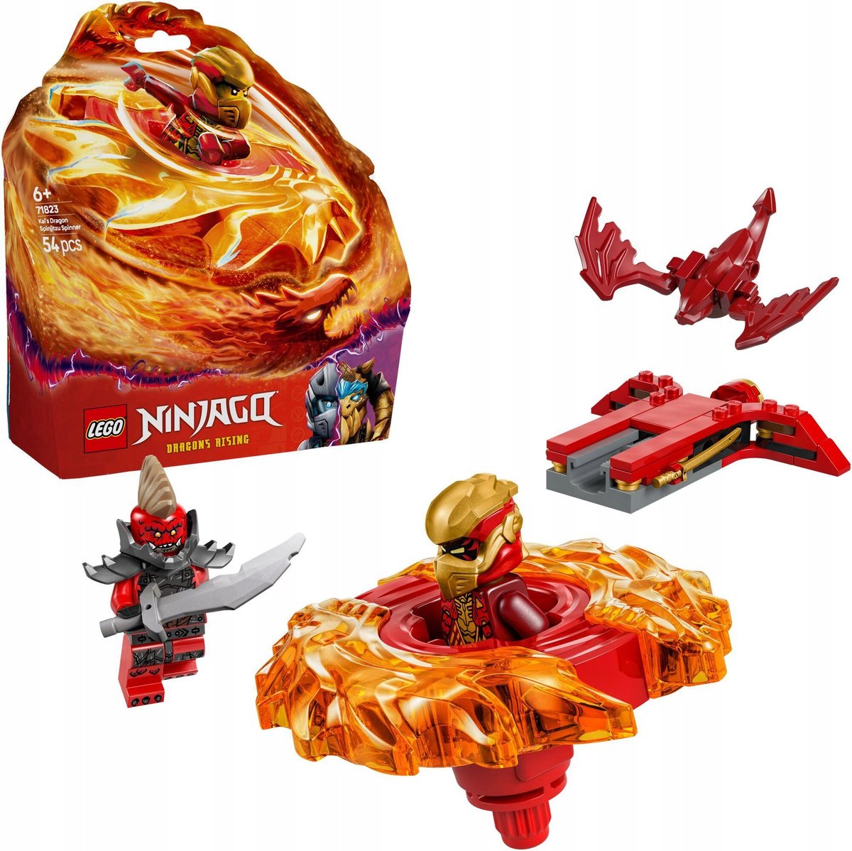 LEGO Ninjago - Smoczy spinner Spinjitzu Kaia ZESTAW LEGO PREZENT DLA CHŁOPCA DZIEWCZYNKI DZIECI