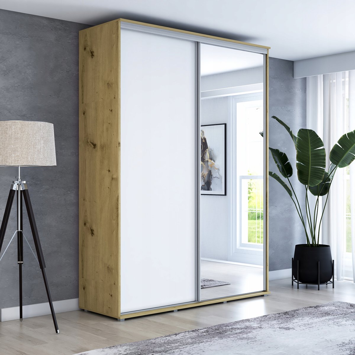 Szafa MAJA 1 przesuwna lustro 140x242