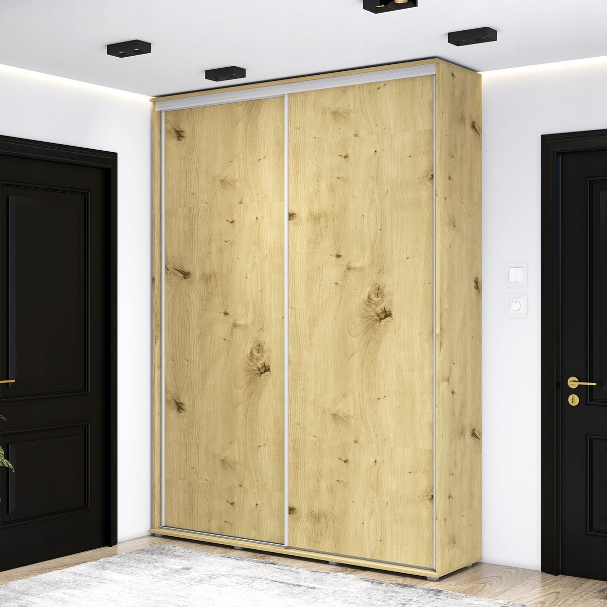 Szafa przesuwna LORIS 130X242X45 wysoka, różne kolory