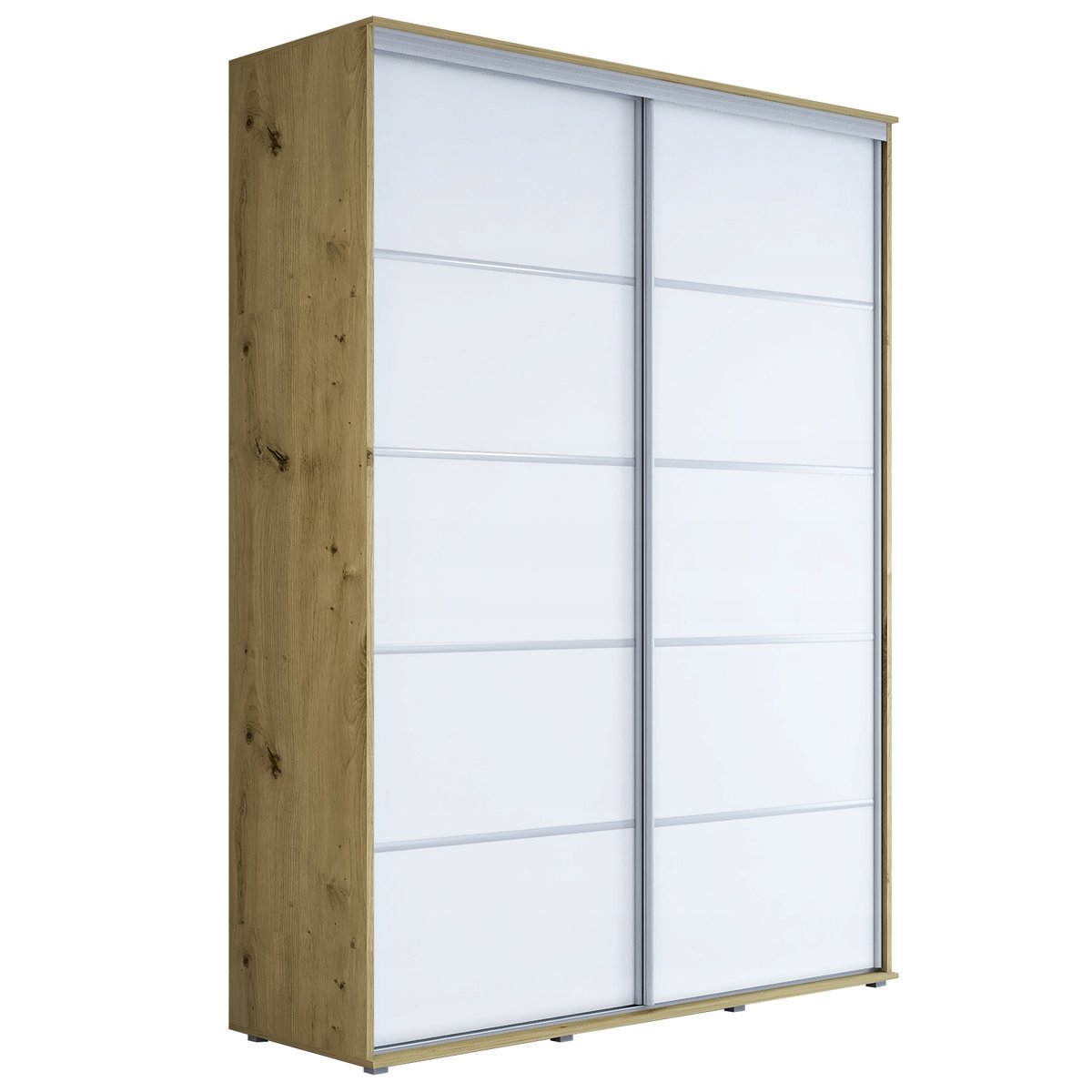 Szafa przesuwna MAJA PLUS 170 x 242 x 61 cm wysoka dąb artisan