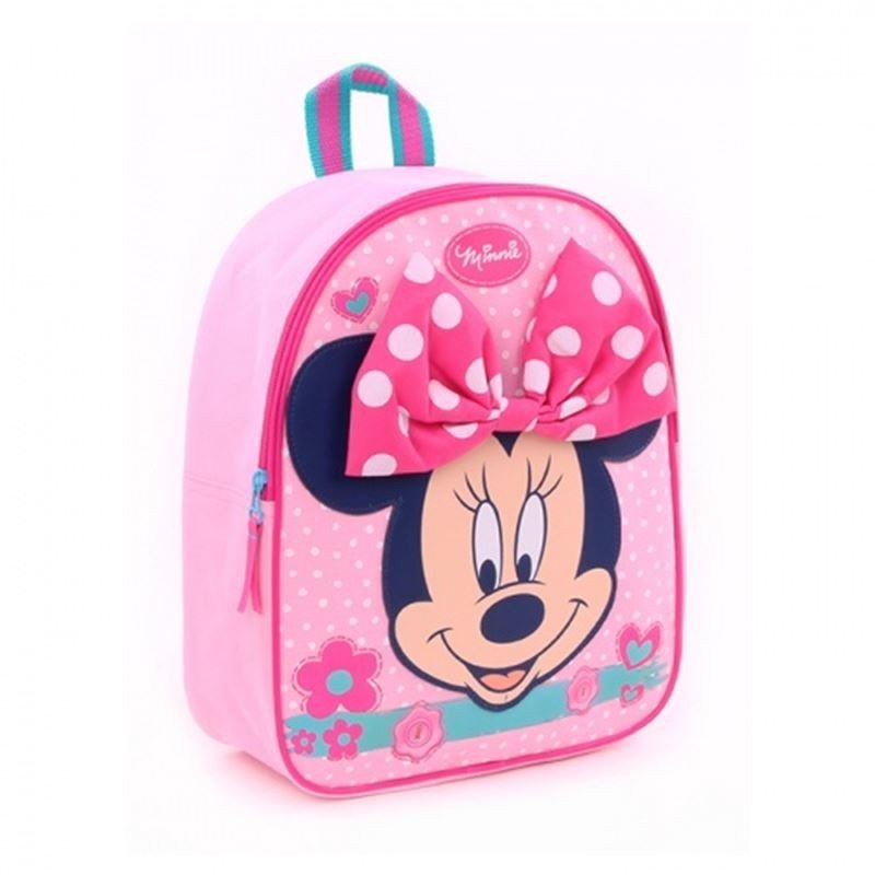 Plecak szkolny dla dziewczynki różowy Disney Myszka Minnie jednokomorowy