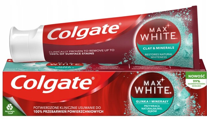 Pasta do zębów wybielająca COLGATE MaxWhite Clay & Minerals 75 ml