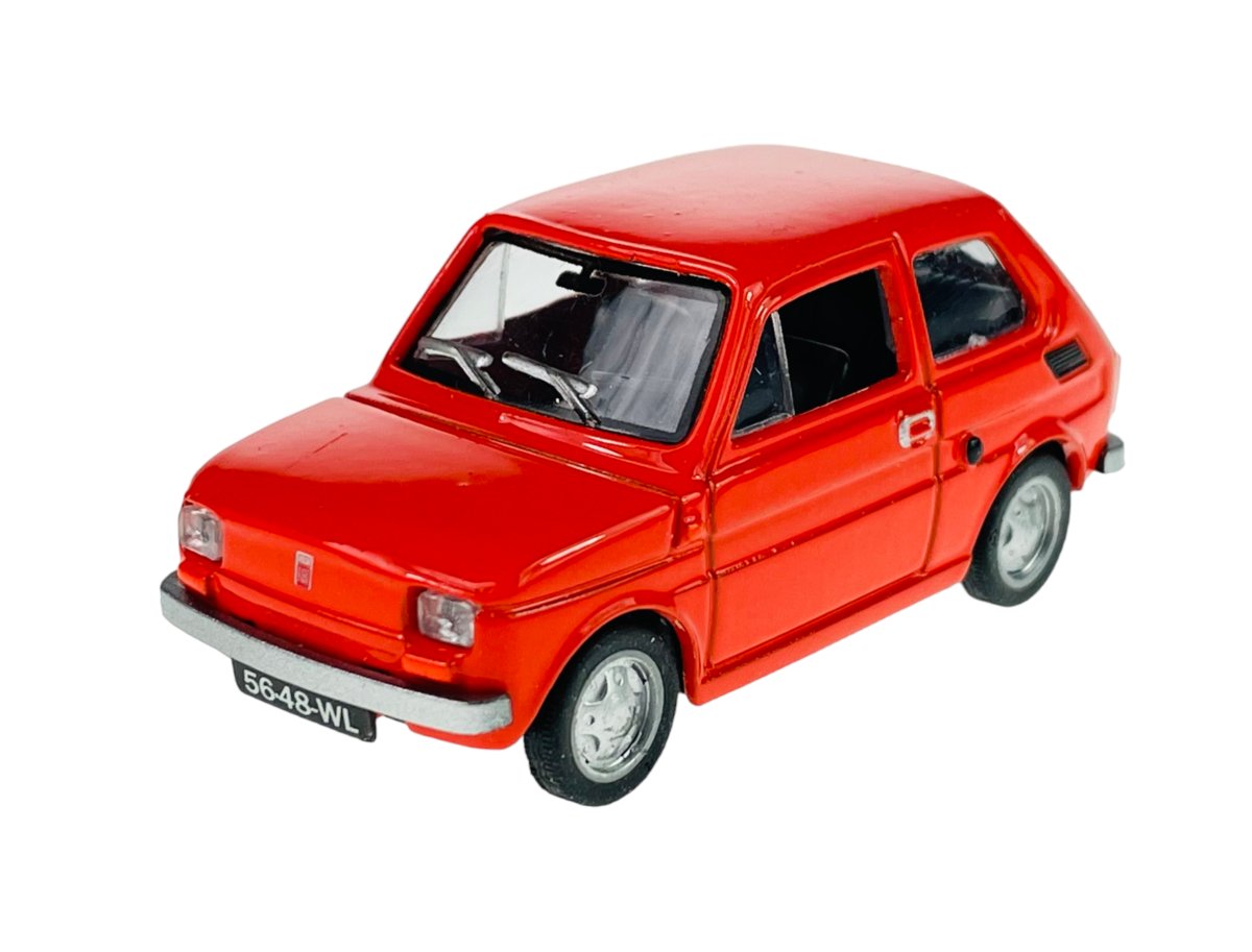 KOLEKCJA PRL FIAT 126p MALUCH CZERWONY CZTERDZIESTOLATEK 1:43