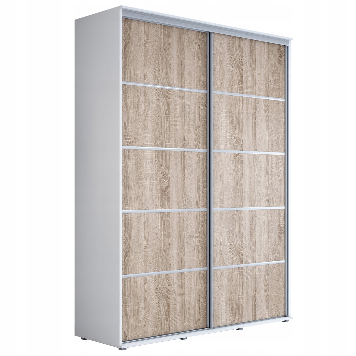 Szafa przesuwna KP-Meble MAJA PLUS 160 x 242 x 61cm półki, bez lustra