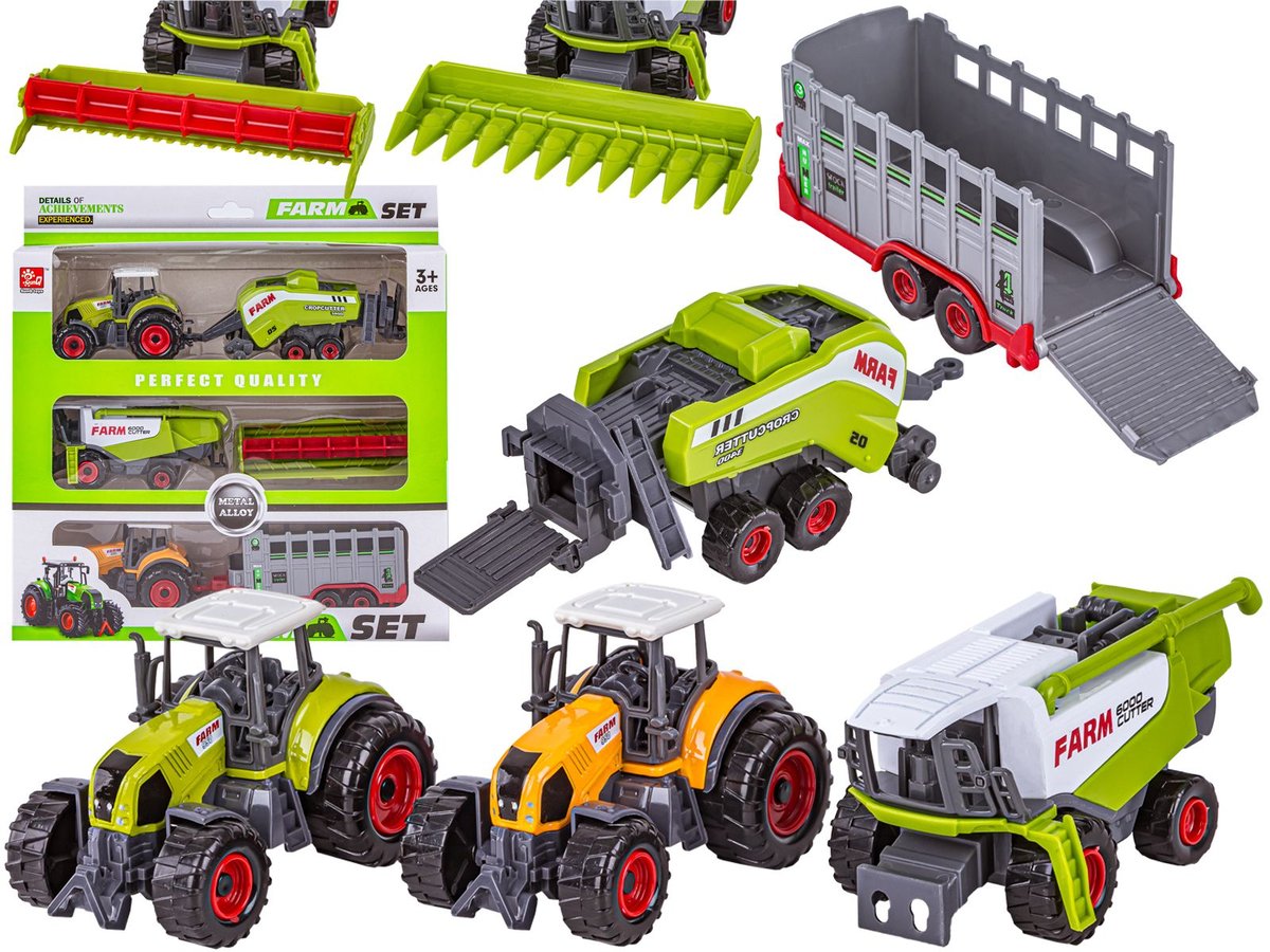 DLA NAJMŁODSZYCH ZESTAW POJAZDÓW, MASZYNY ROLNICZE,AKCESORIA