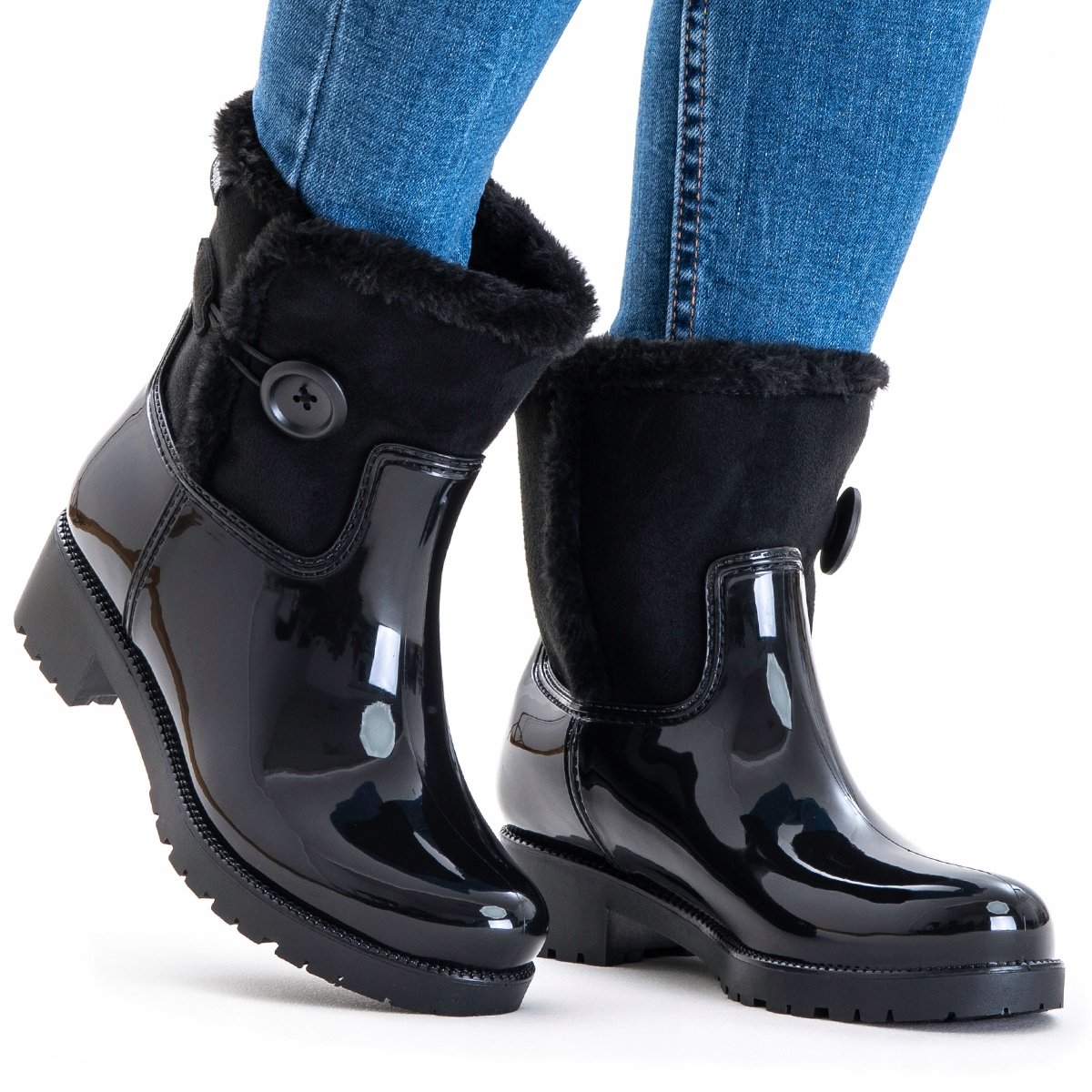 Gumowce ocieplane kalosze miękkie ciepłe wygodne Wojtyłko