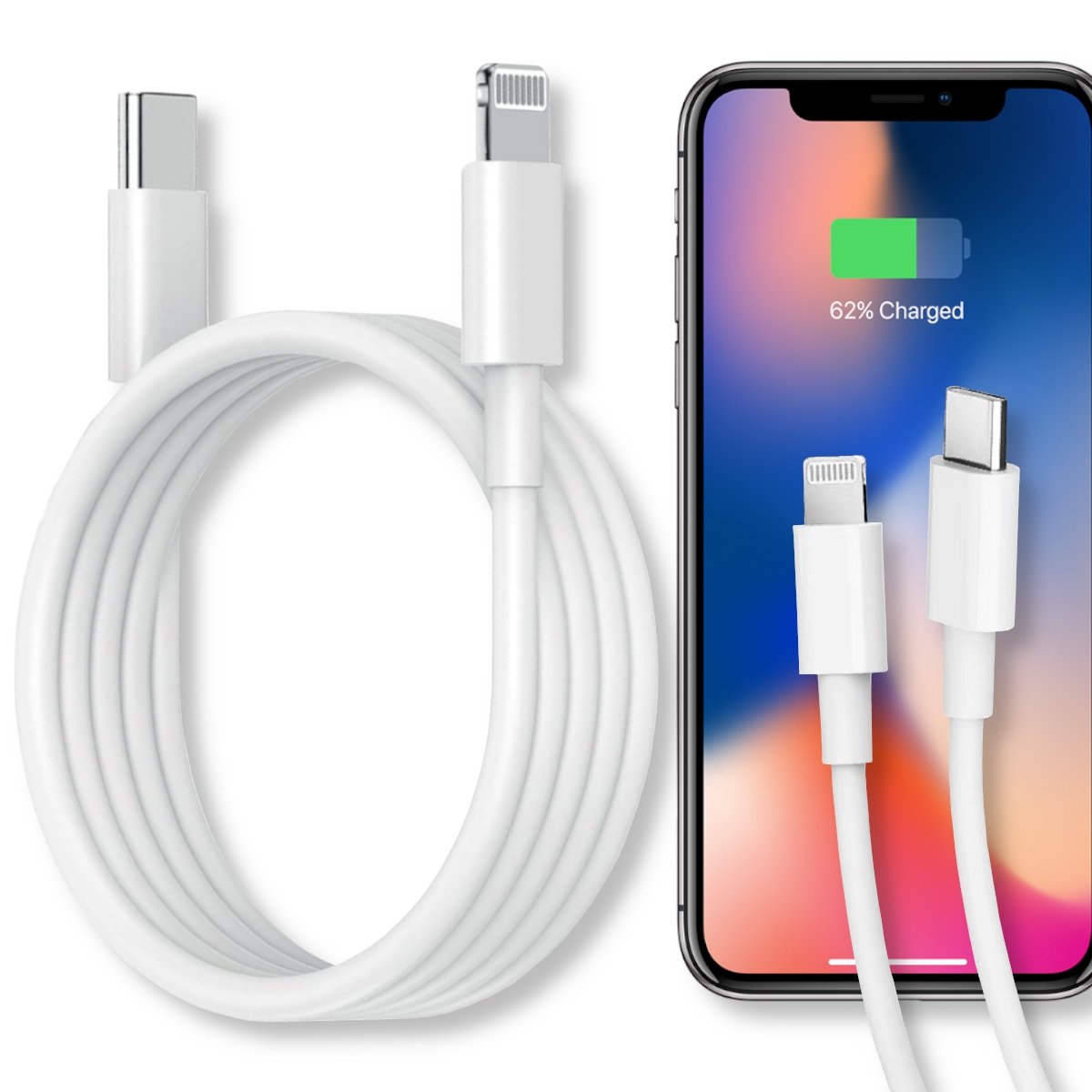 KABEL USB-C LIGHTNING PD 20W 3A DO ŁADOWANIA IPHONE 11 12 13 14 PRO MAX