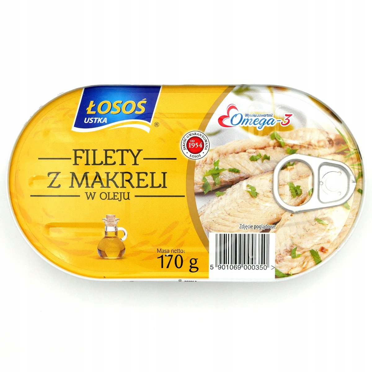 Filety Z Makreli W Oleju Konserwa Rybna 170G