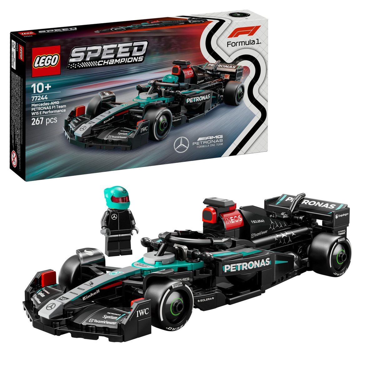 LEGO SPEED - Samochód Auto bolid formuła 1 Mercedes AMG W15 F1 LEGO PREZENT DLA CHŁOPCA