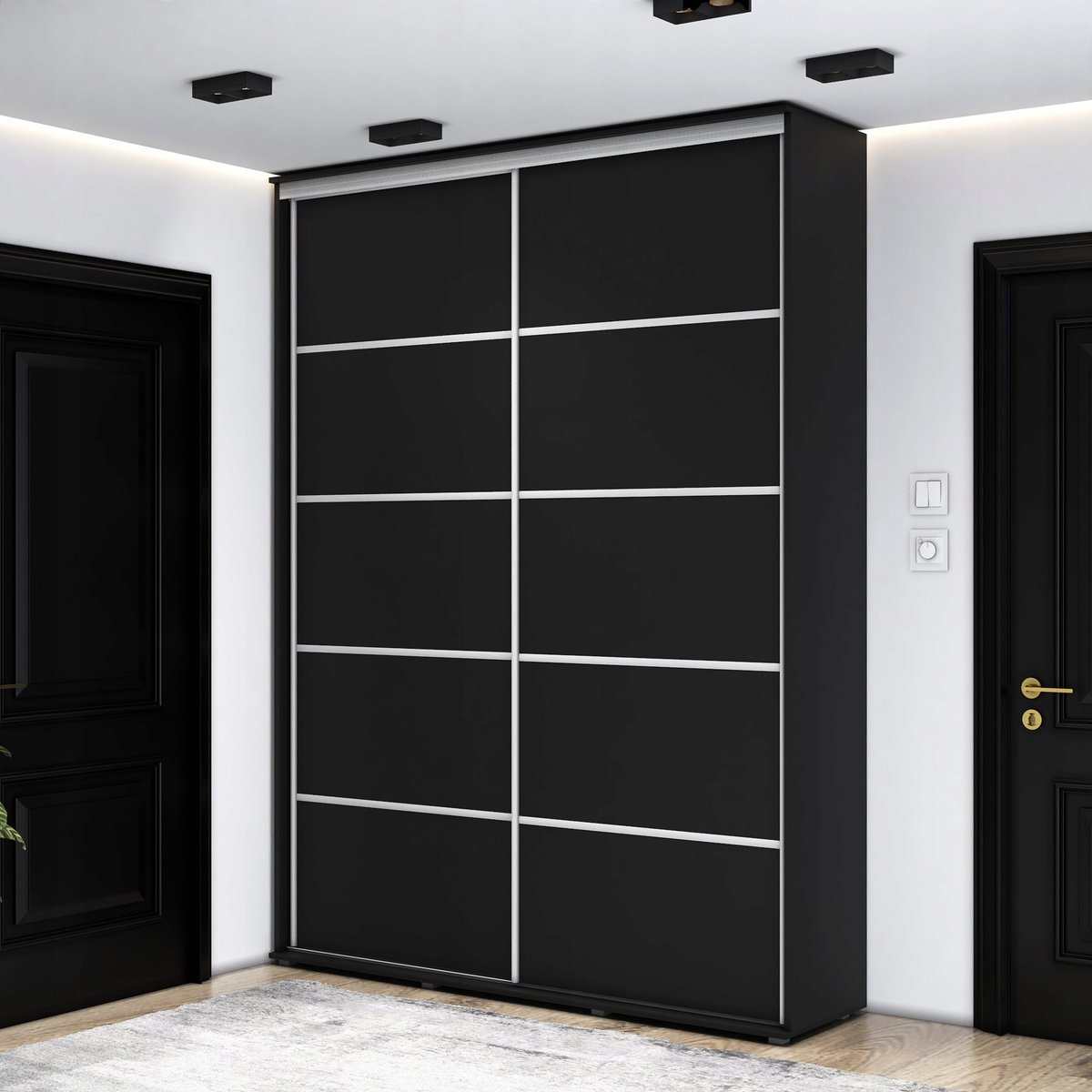 Szafa przesuwna LORIS PLUS 200X242X45 KP-Meble