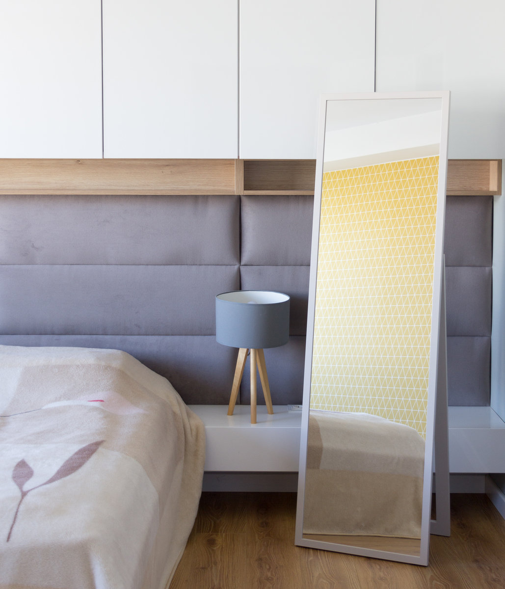 Duże lustro stojące 170x50 cm wąska rama KASZMIR PREMIUM