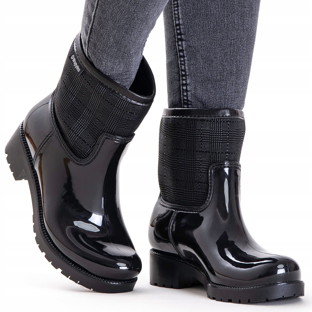 Kalosze ocieplane Wojtyłko modne wygodne gumowce