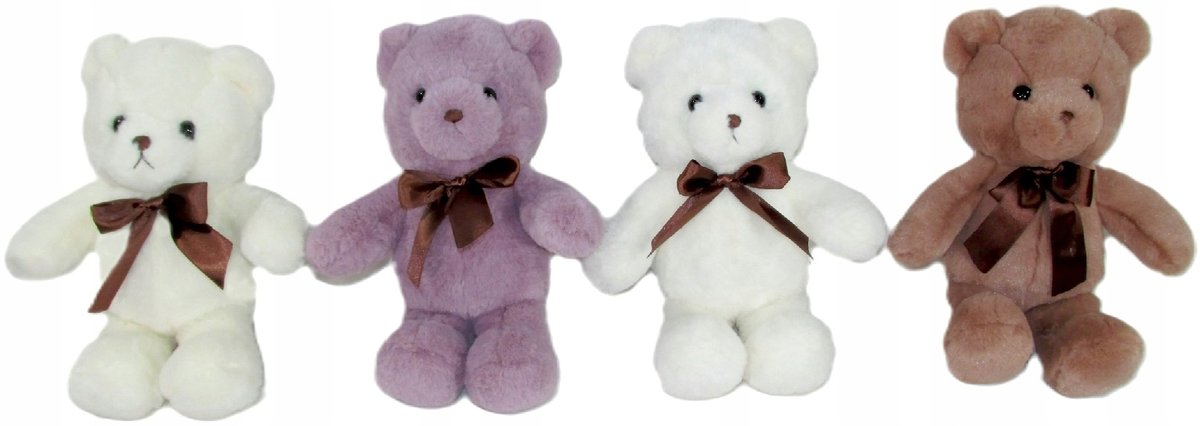 Maskotka Miś Aksamitek 4 kolory - 15cm