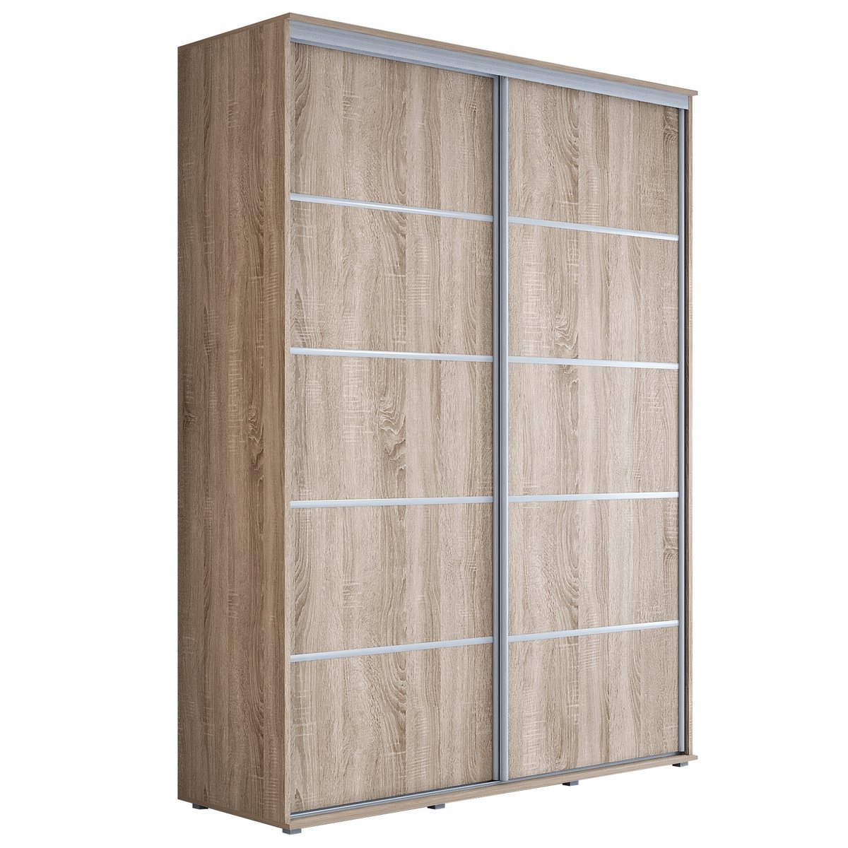 Szafa przesuwna MAJA PLUS 120 x 242 x 61 dąb sonoma z wyposażeniem