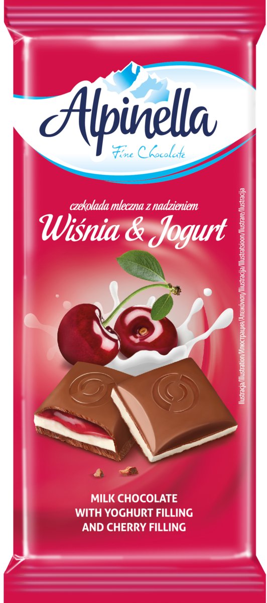 Czekolada Wiśnia & Jogurt mleczna 100g