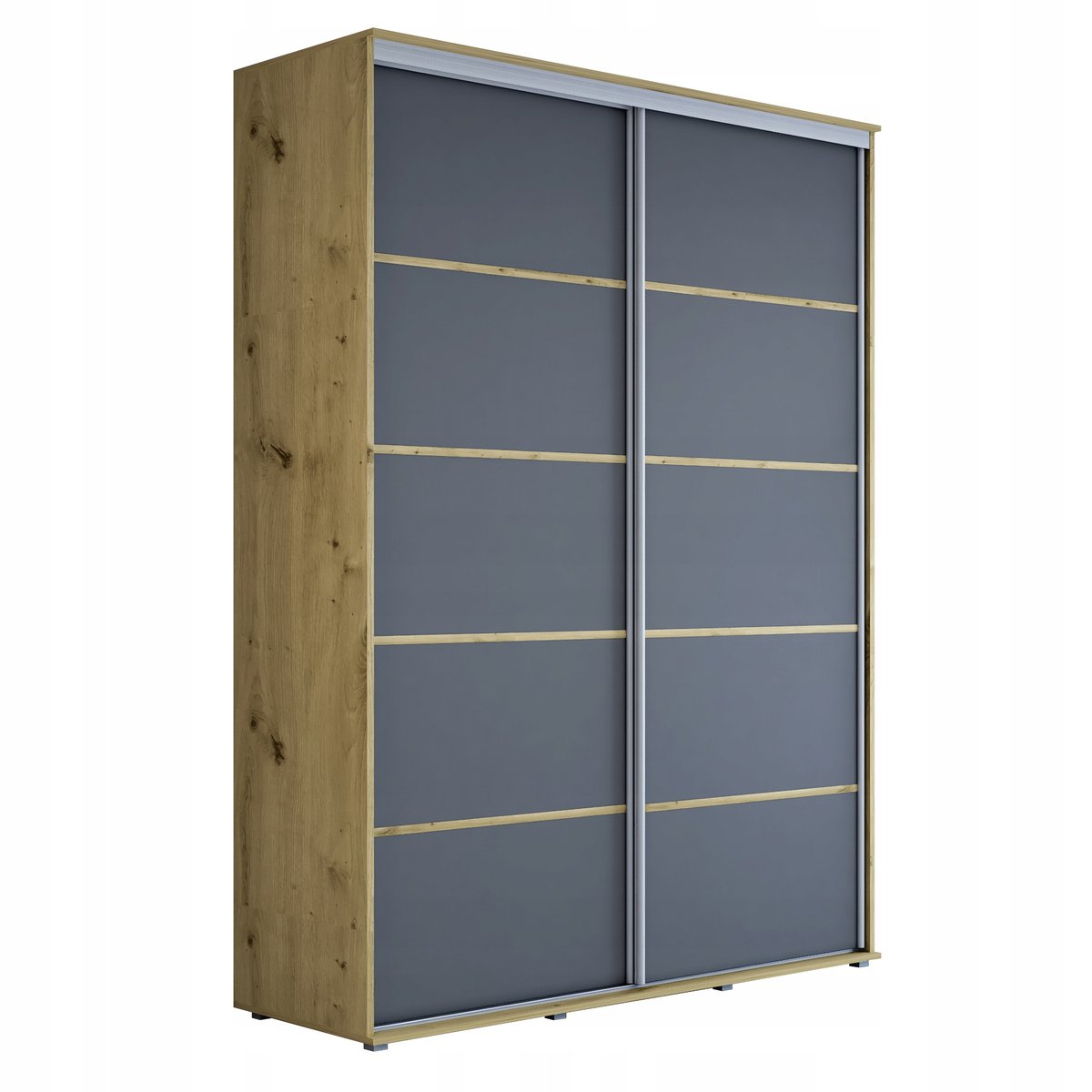 Szafa przesuwna MAJA PLUS 120 x242 x 61 cm loft, bez lustra