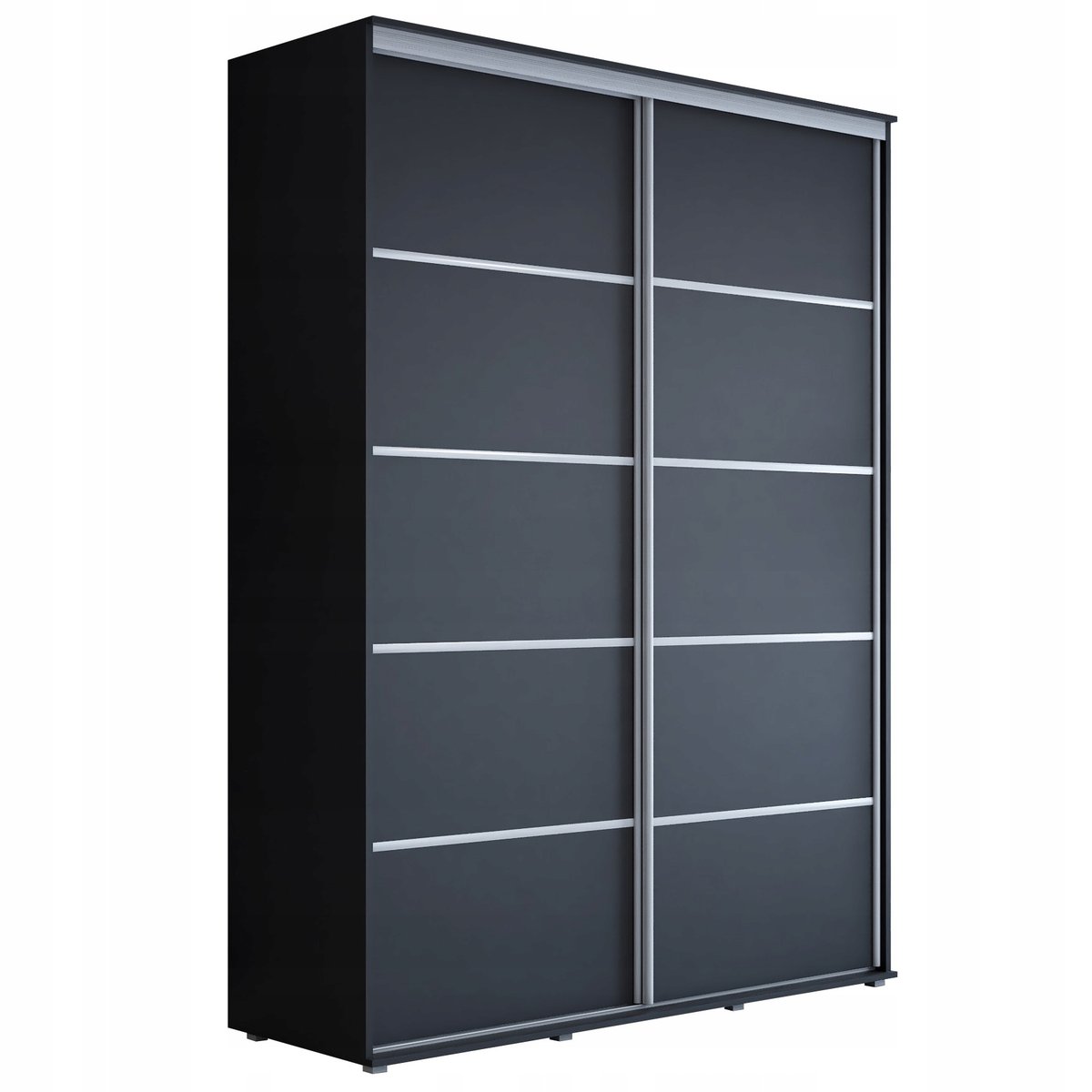 Szafa przesuwna MAJA PLUS 170 x 242 x 61 cm z wyposażeniem bez lustra