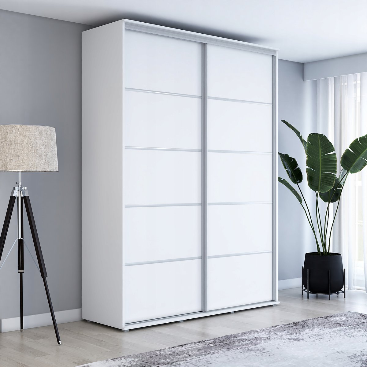 Szafa MAJA PLUS przesuwna 170x242 biały mat