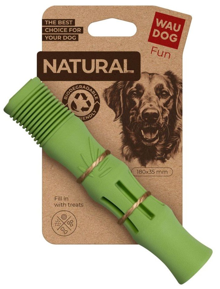 WAUDOG Zabawka Fun Natural Biodegradowalna Patyk 18cm Zielona