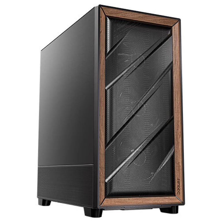 Antec FLUX SE Midi Tower Czarny, Drewno