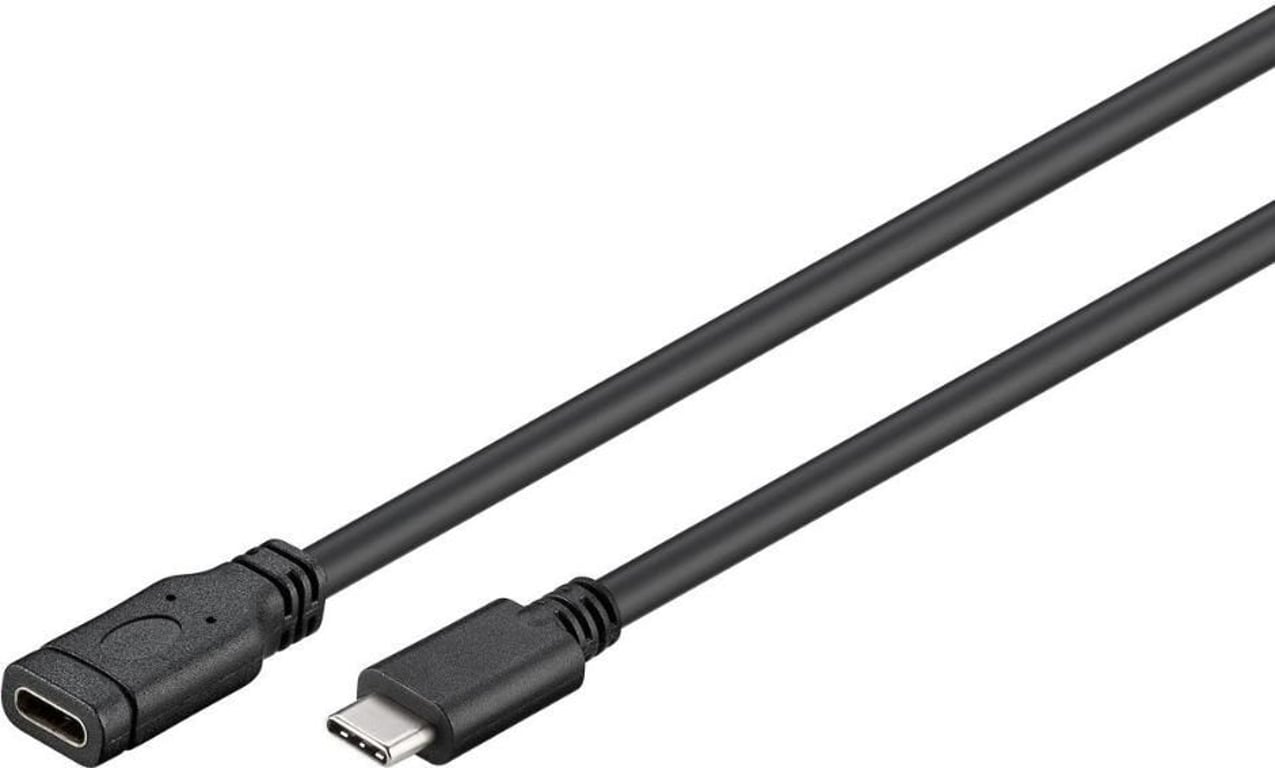 Microconnect USB3.1CC05EX kabel USB USB 3.2 Gen 1 (3.1 Gen 1) 0,5 m USB C Czarny, Srebrny