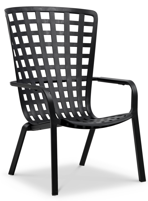 D2.Design Fotel z podłokietnikami Folio antracyt 200599