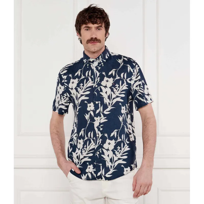 Tommy Hilfiger Lniana koszula TROPICAL | Regular Fit