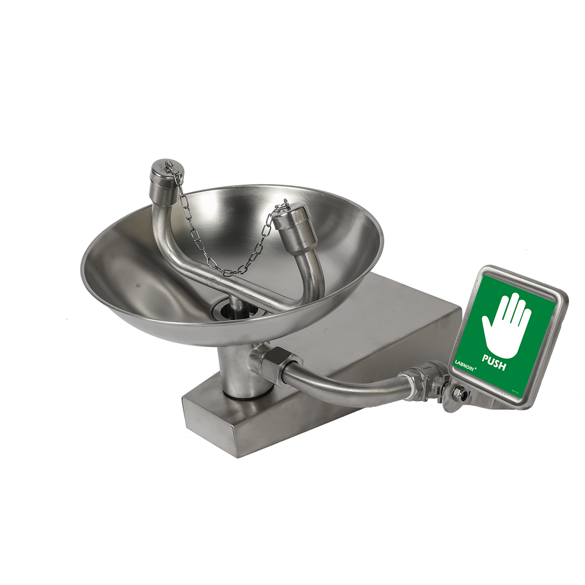 Prysznic bezpieczeństwa, naściennystal nierdzewna