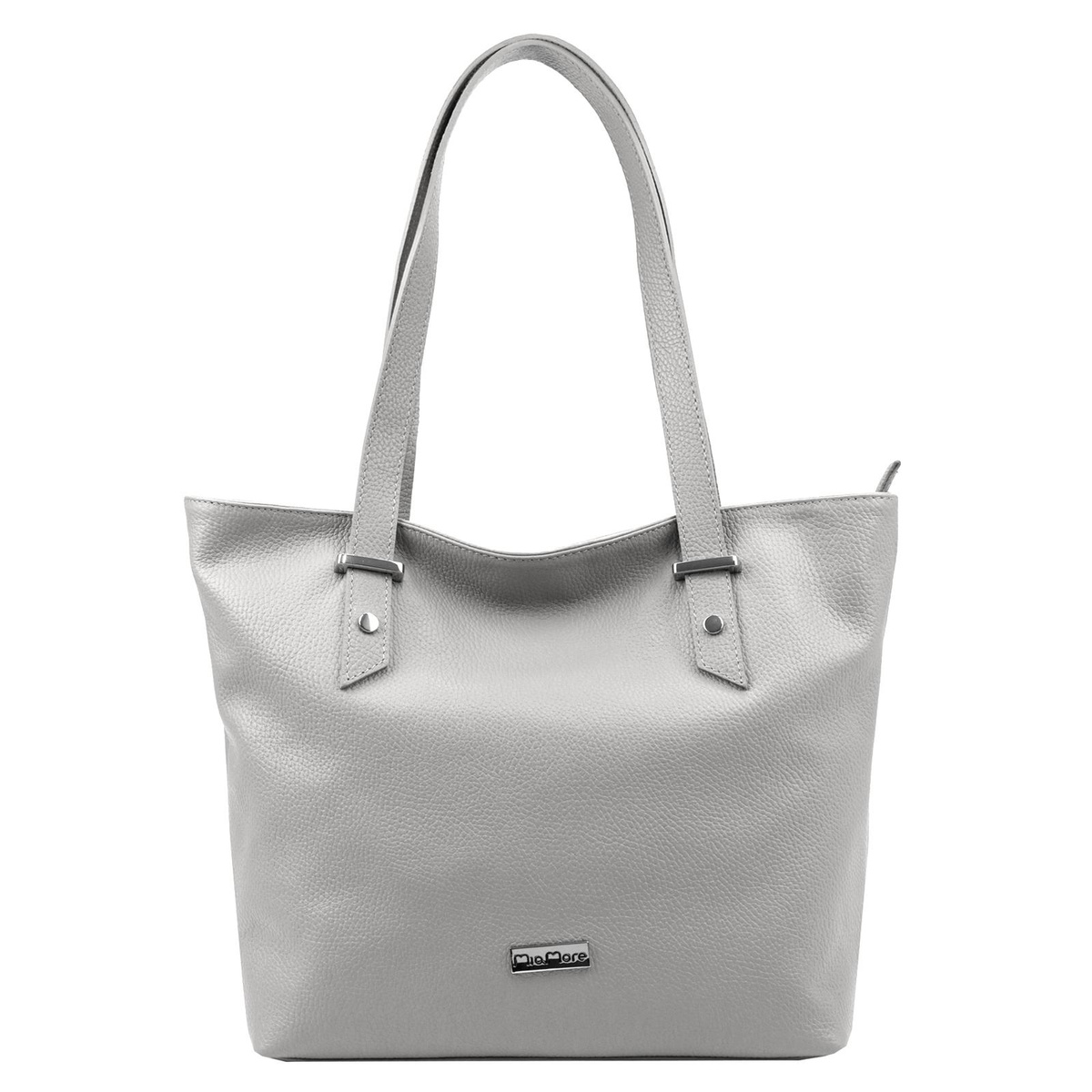 Duża damska shopperbag skórzana z kieszeniami torebka na ramię MiaMore