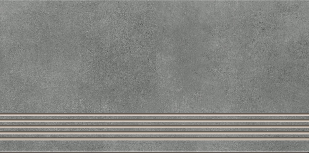 Cer-Art Studio Stopnica Silver Peak grey mat 29,8x59,8