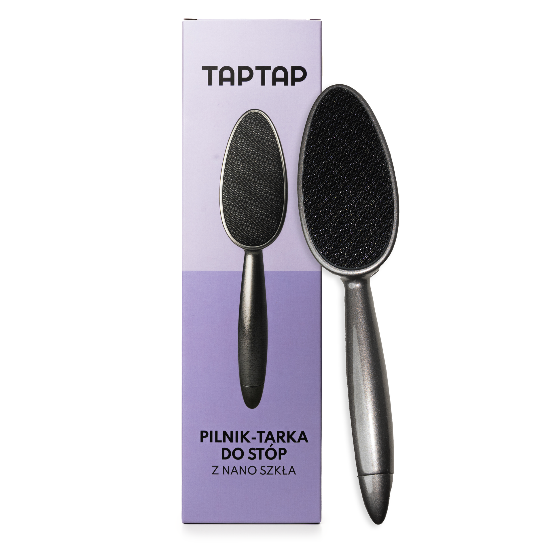 TAPTAP Pilnik-Tarka do Stóp z Nano Szkła Czarny