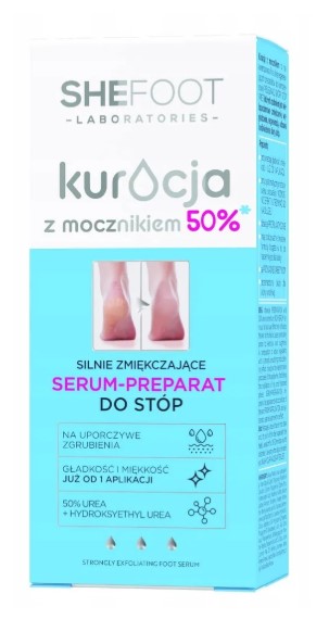 SHEFOOT Silnie Zmiękczające Serum-Preparat do Stóp 50ml