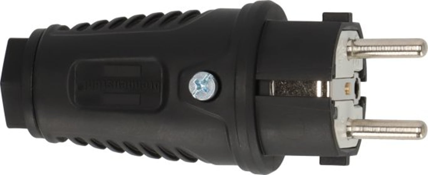 Brennenstuhl 1082040020 elektryczny wtyk zasilający Type E/F Czarny