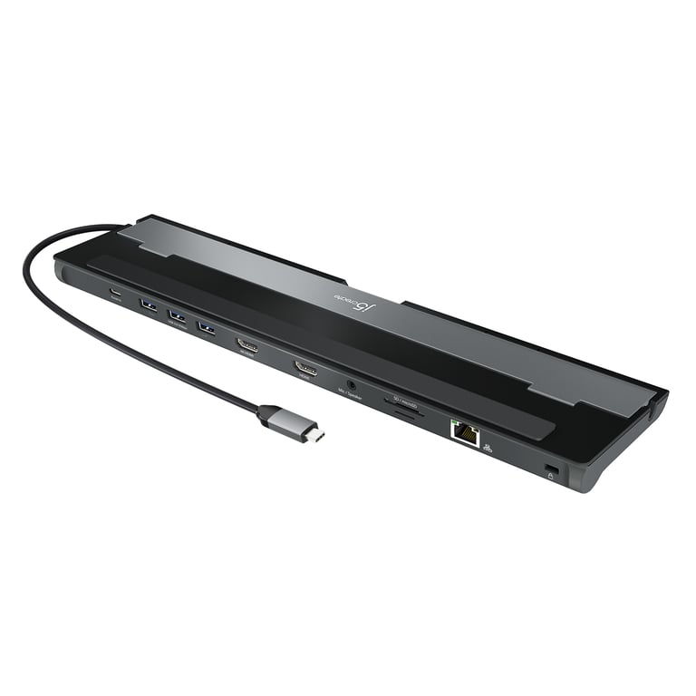 j5create JCD542 USB 3.2 Gen 1 (3.1 Gen 1) Type-C Czarny, Szary JCD542-N