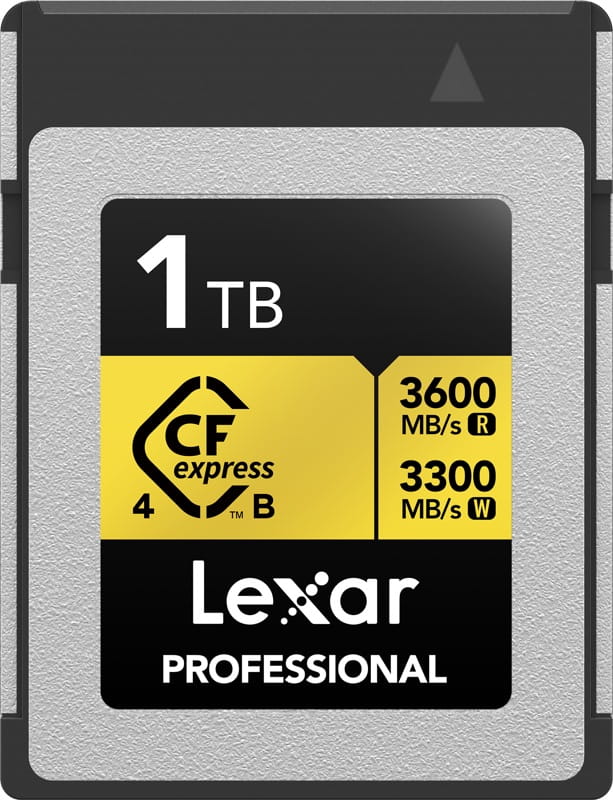 Lexar 1TB CFexpress 4.0 Pro Gold R3600/W3300 1TB