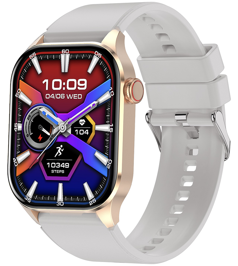 Hagen HB18.110.531 Smartwatch HB18 Różowe Złoto na Beżowym Pasku