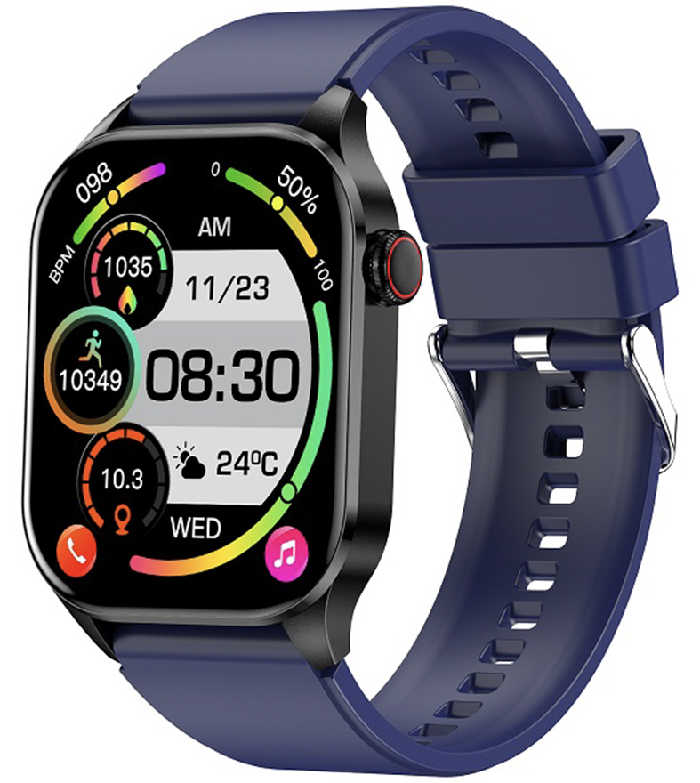 Hagen HB18.14.5317 Smartwatch HB18 Czarny na Granatowym Pasku