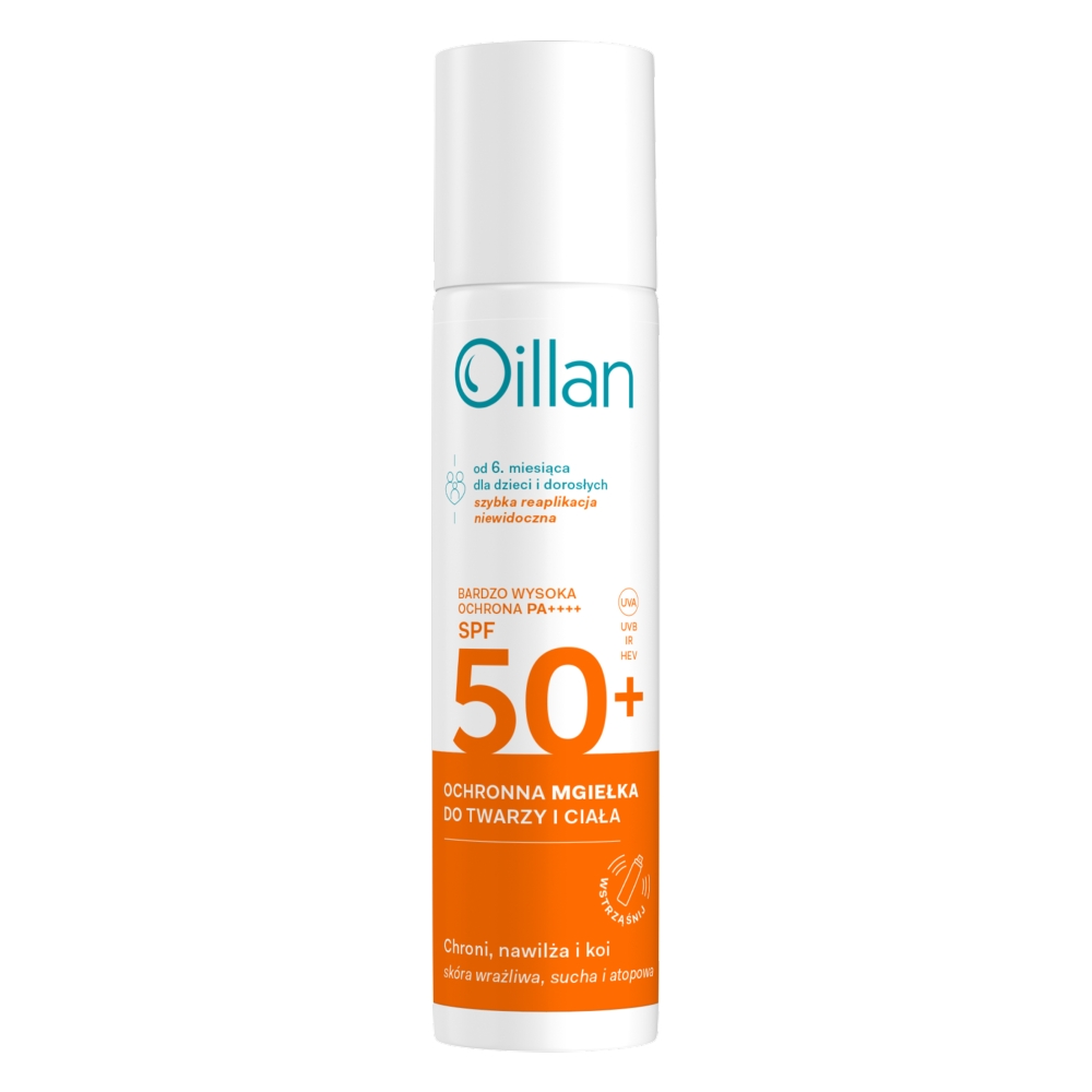 Ollian Sun Ochronna mgiełka do twarzy i ciała do skóry wrażliwej SPF50